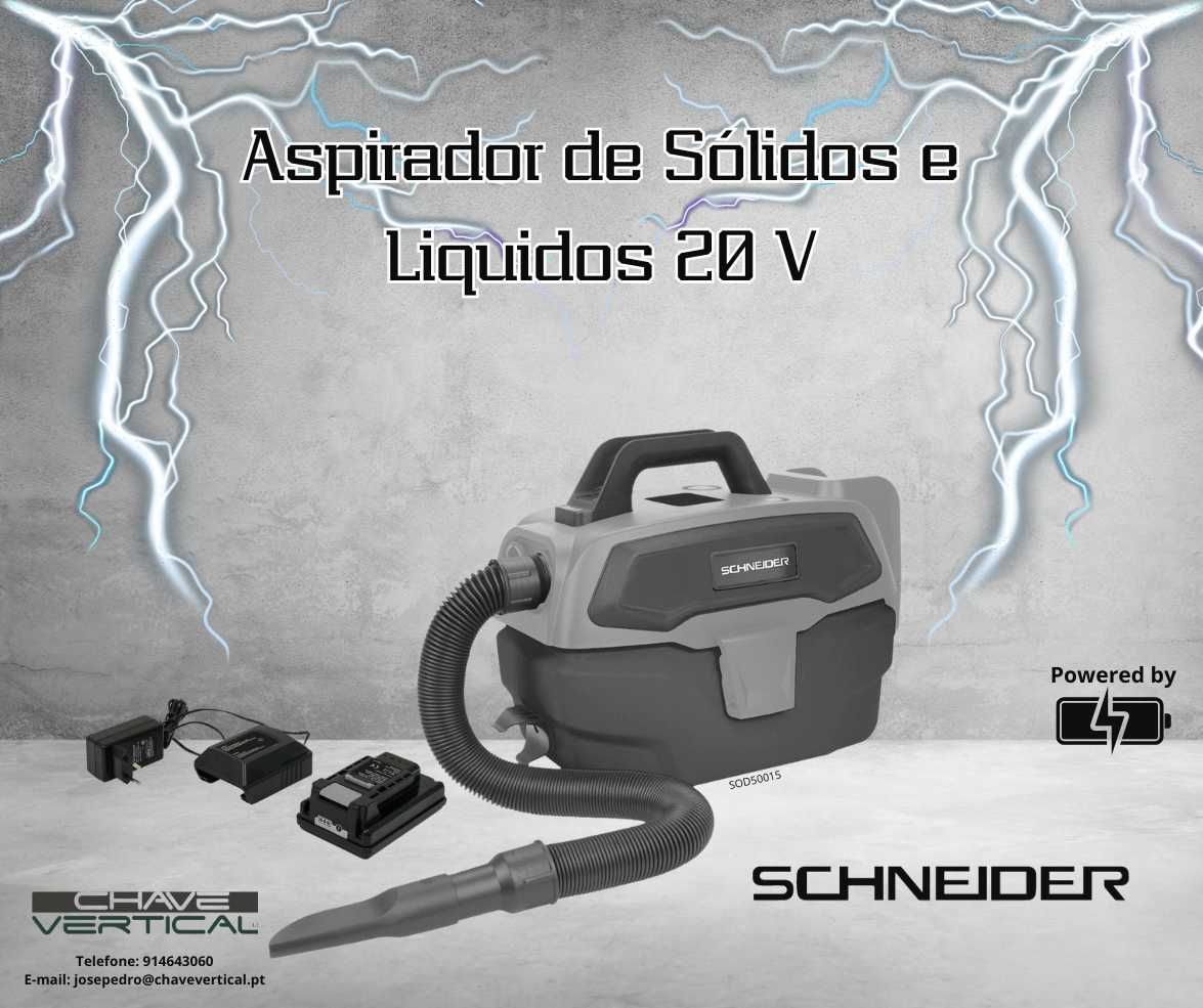 Aspirador Portátil de Sólidos e Liquidos 20 V SCHNEIDER    JR19