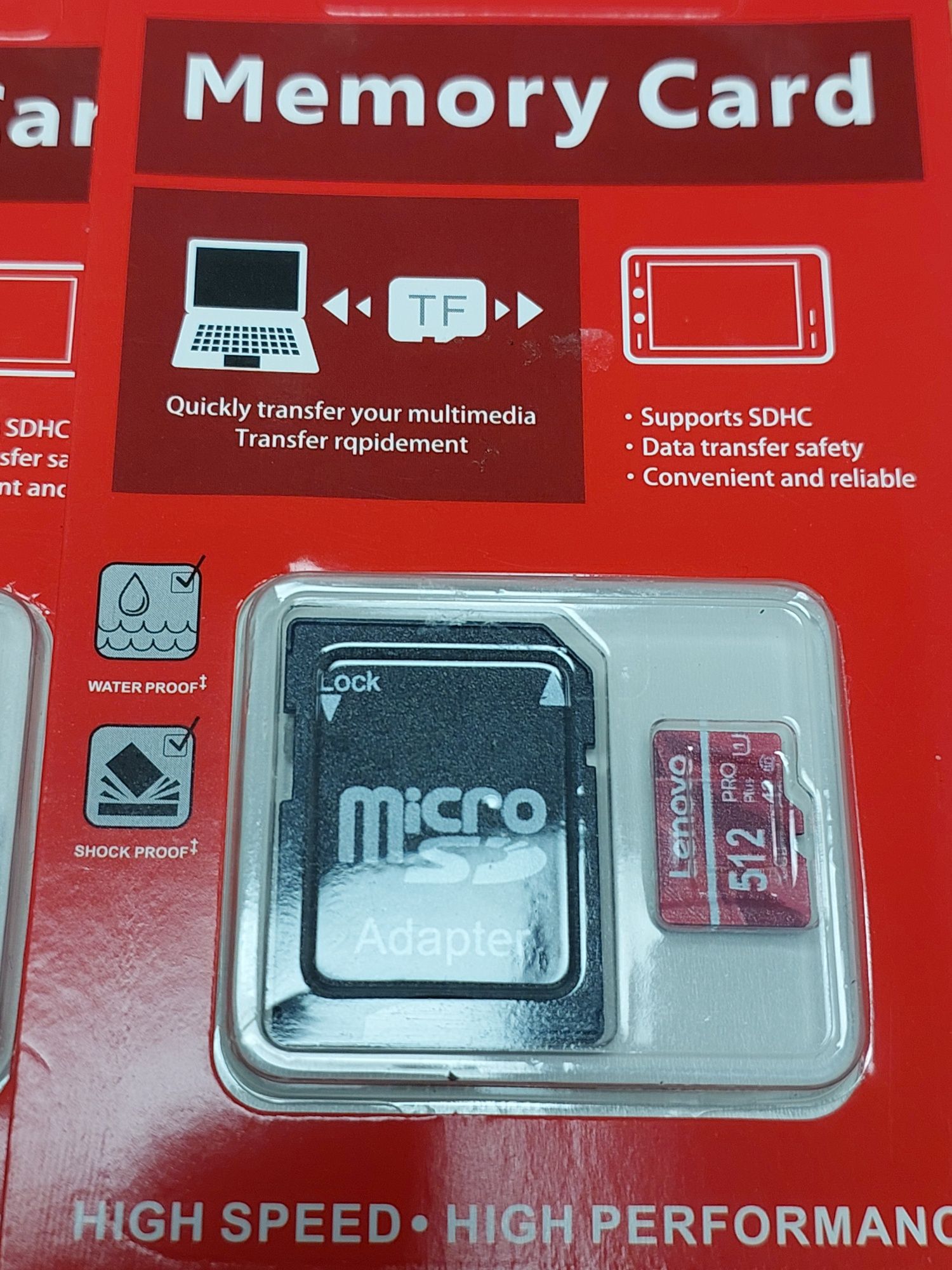 Карты памяти Lenovo микро СД. Micro SD 512 Гб.