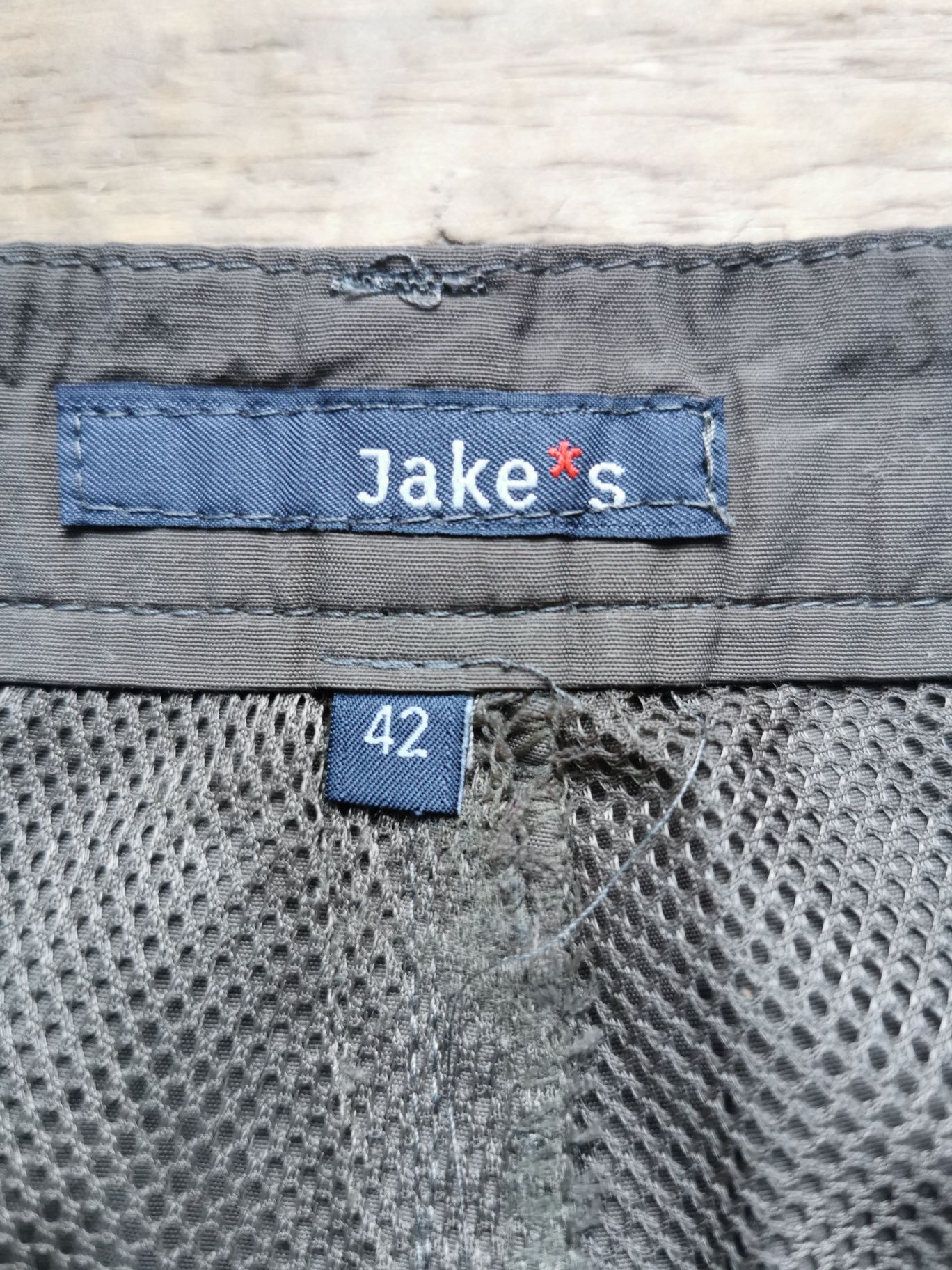 Jake*s spodnie khaki z szeroką nogawką, rozmiar 42