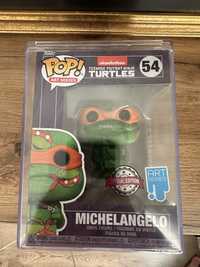 Фигурка funko pop michelangelo черепашки ниндзя art series