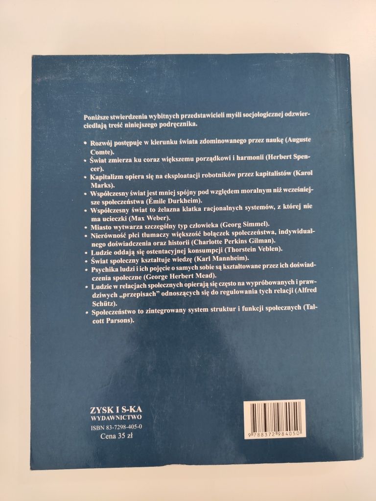 Klasyczna teoria socjologiczna - George Ritzer x