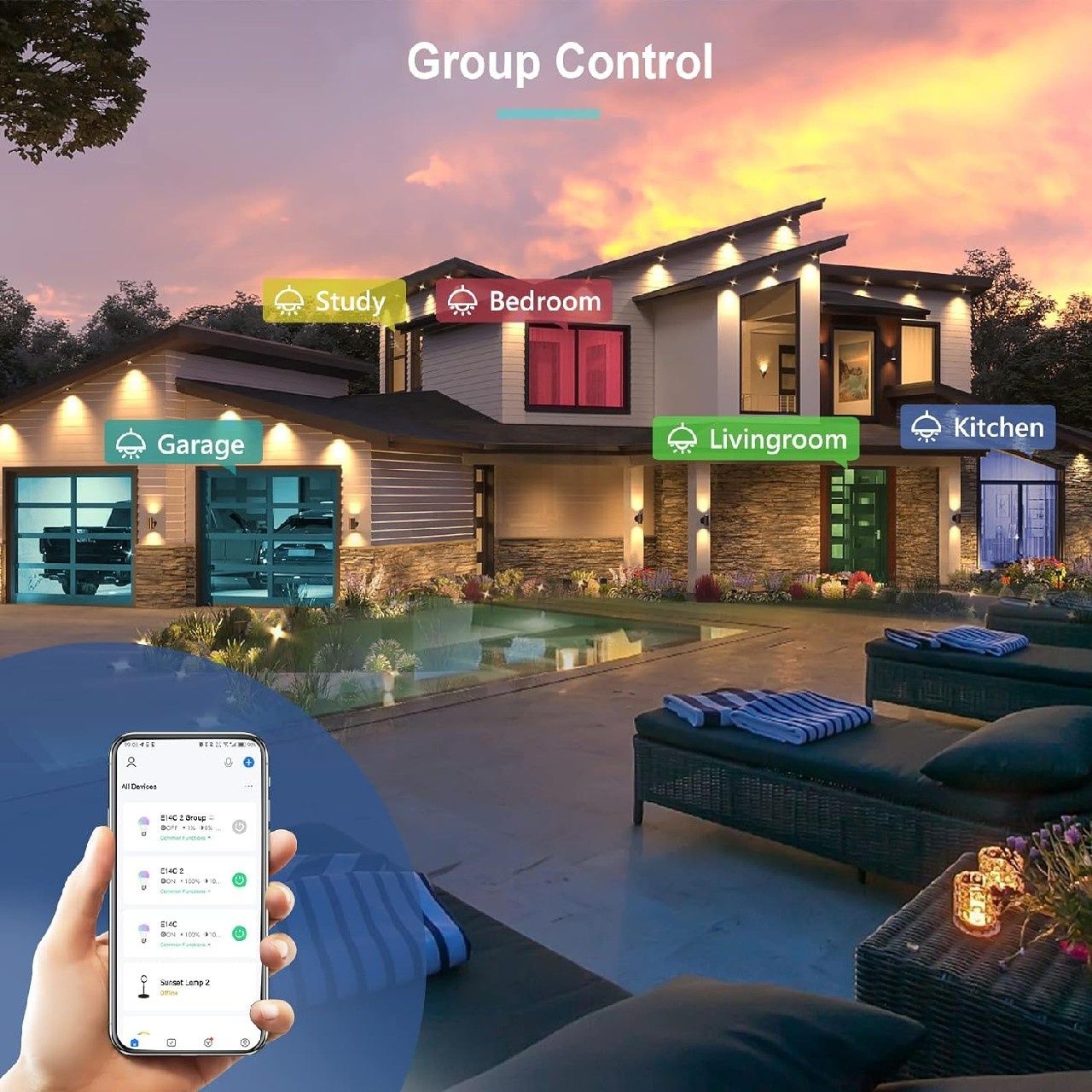 Żarówka Smart WIFI LED przyciemniane żarówki energ