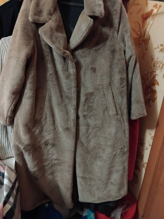 Шуба бохо персекового цветановая