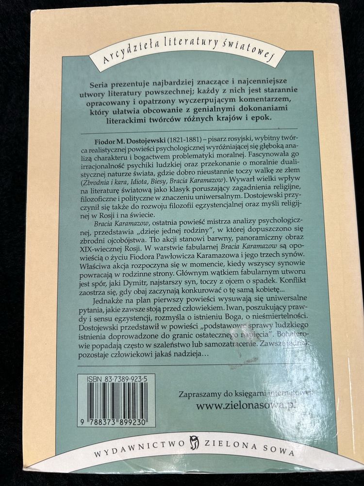 Bracia Karamazow Fiodor Dostojewski