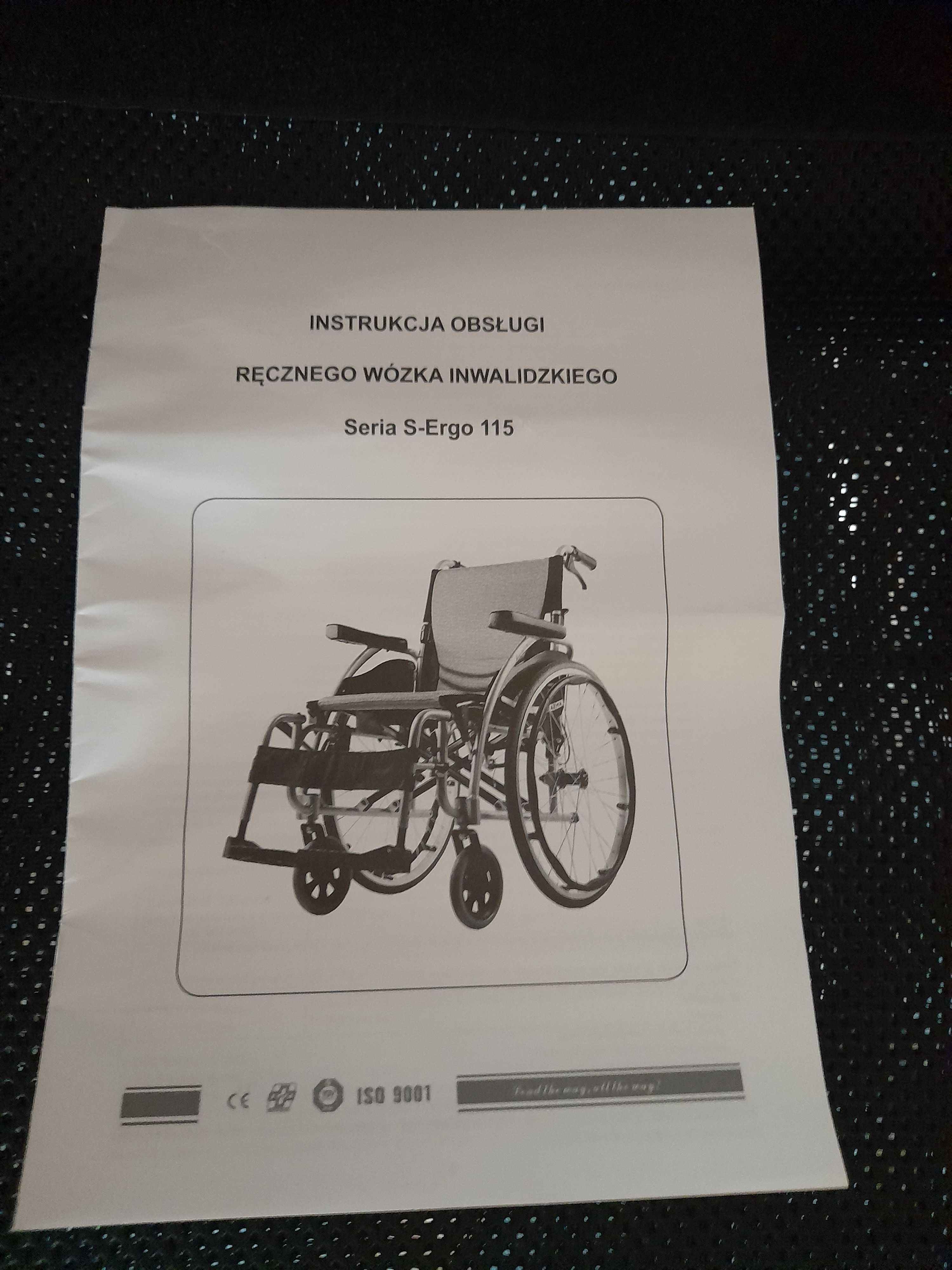 nowy ręczny wózek inwalidzki seria S-Ergo 115