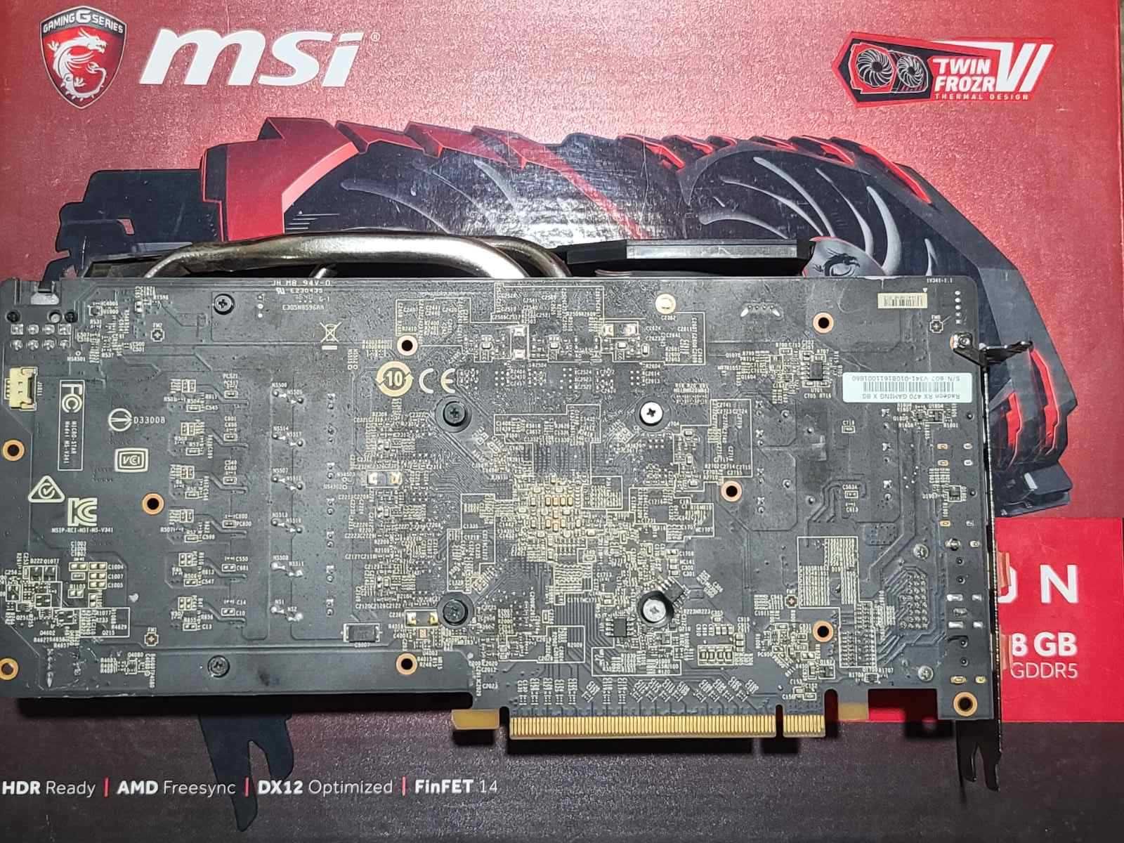 Radeon RX580 8Gb MSI идеал