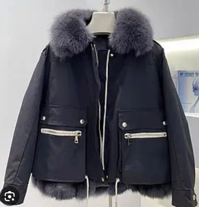 Парка євро зима, хутро песець  Хл