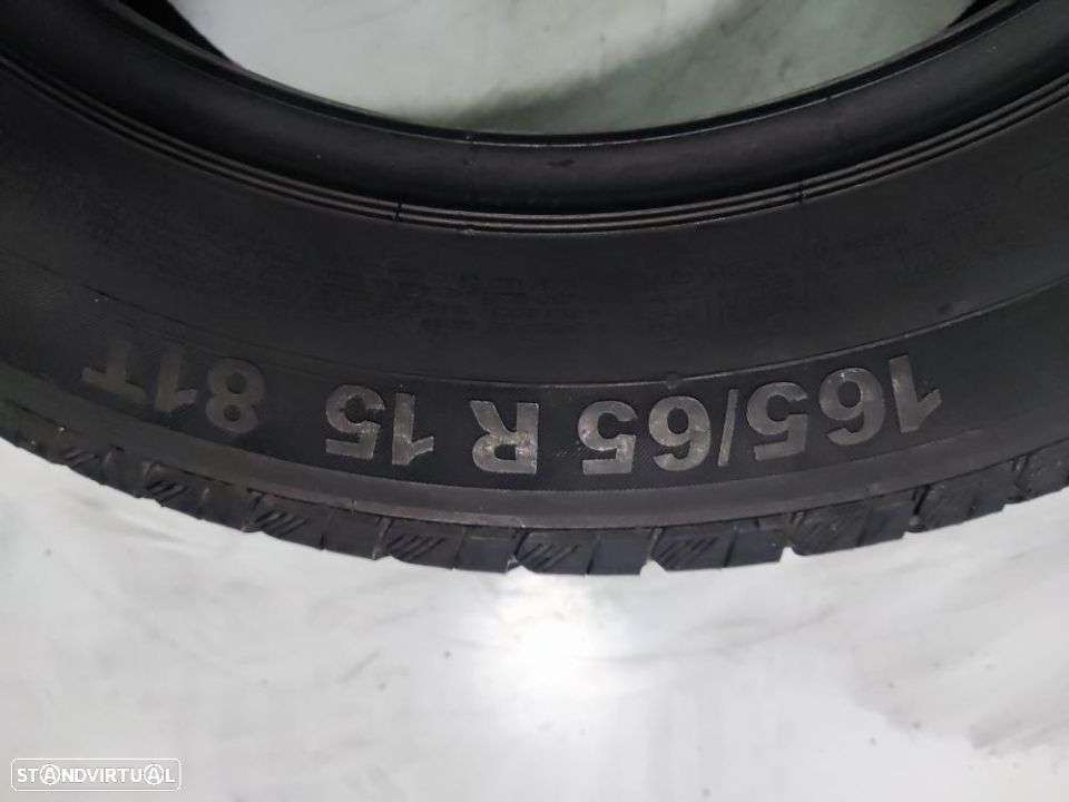 2 pneus semi novos 165-65r15 continental - oferta dos portes