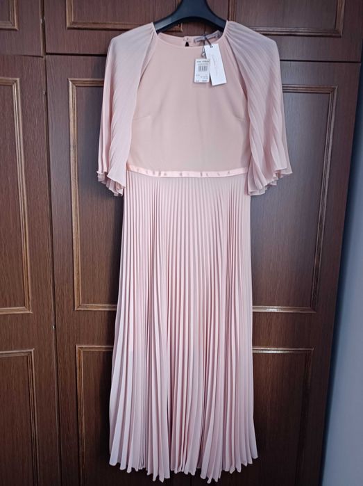 Sukienka S pudrowy róż