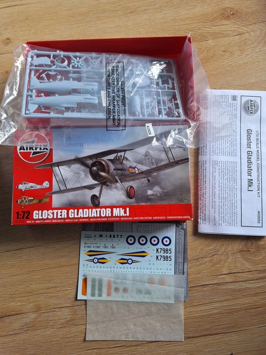 Model do sklejania samolot  gloster gladiator mk.I