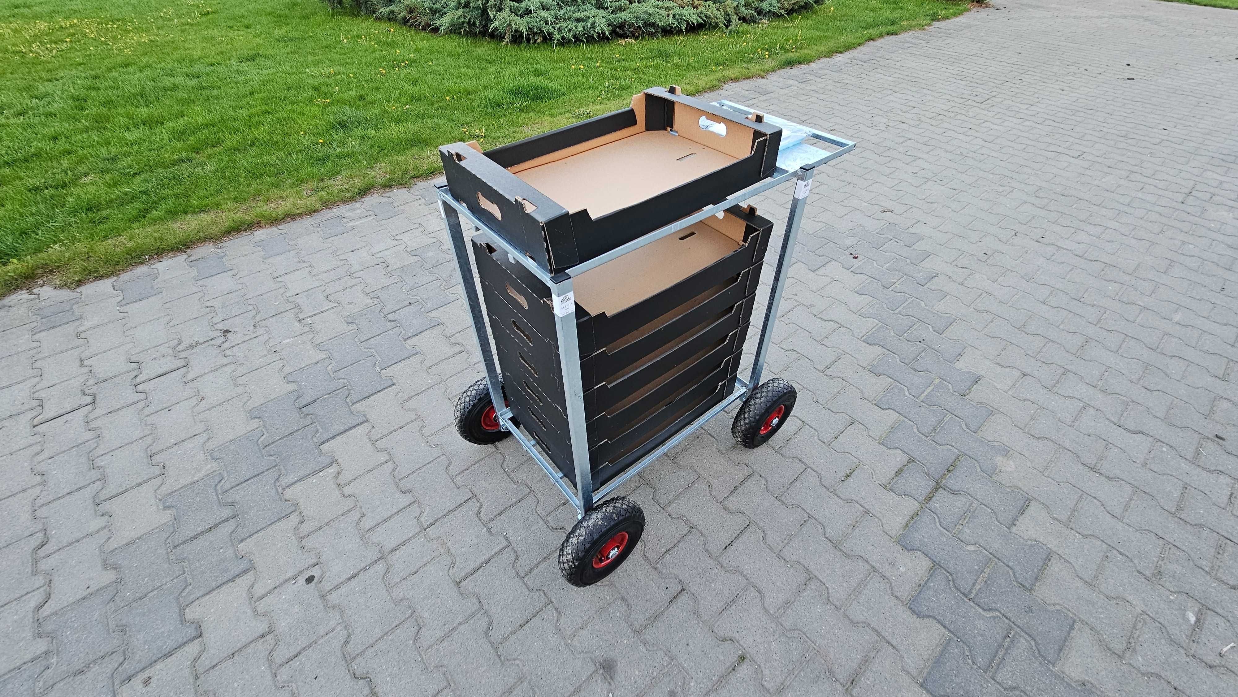 Wózek transportowy tunel wózeczki do zbioru borówka malin truskawki FV