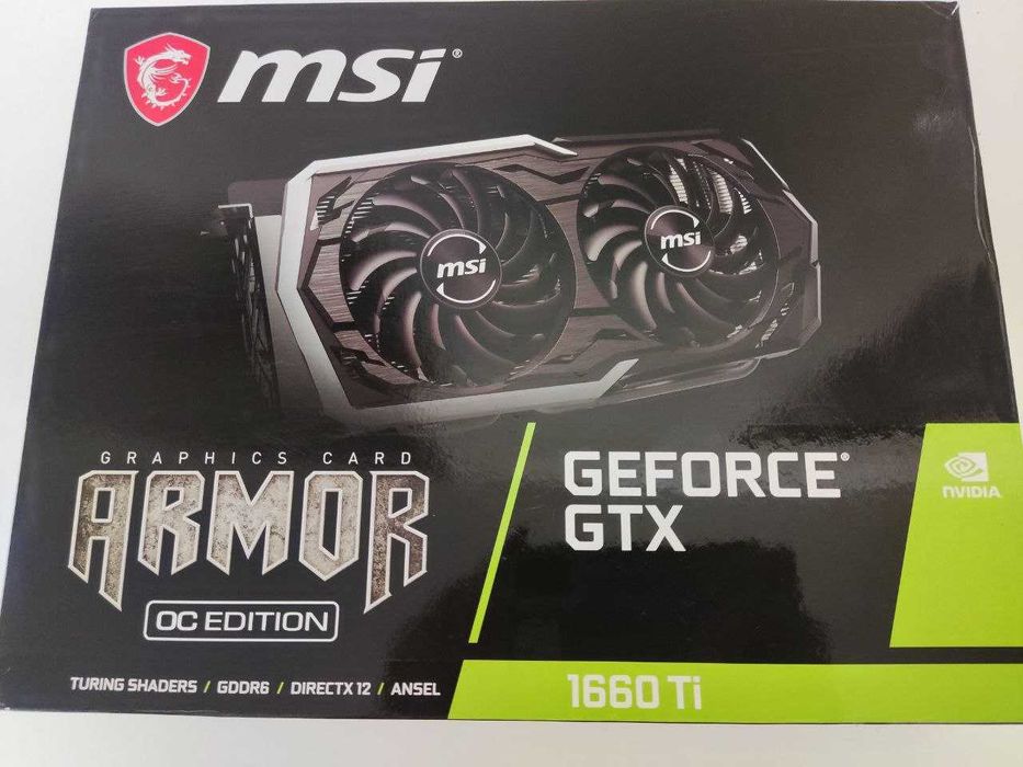 Відеокарта MSI GeForce GTX 1660 Ti Armor 6G OC 6GB GDDR6 (192bit)
