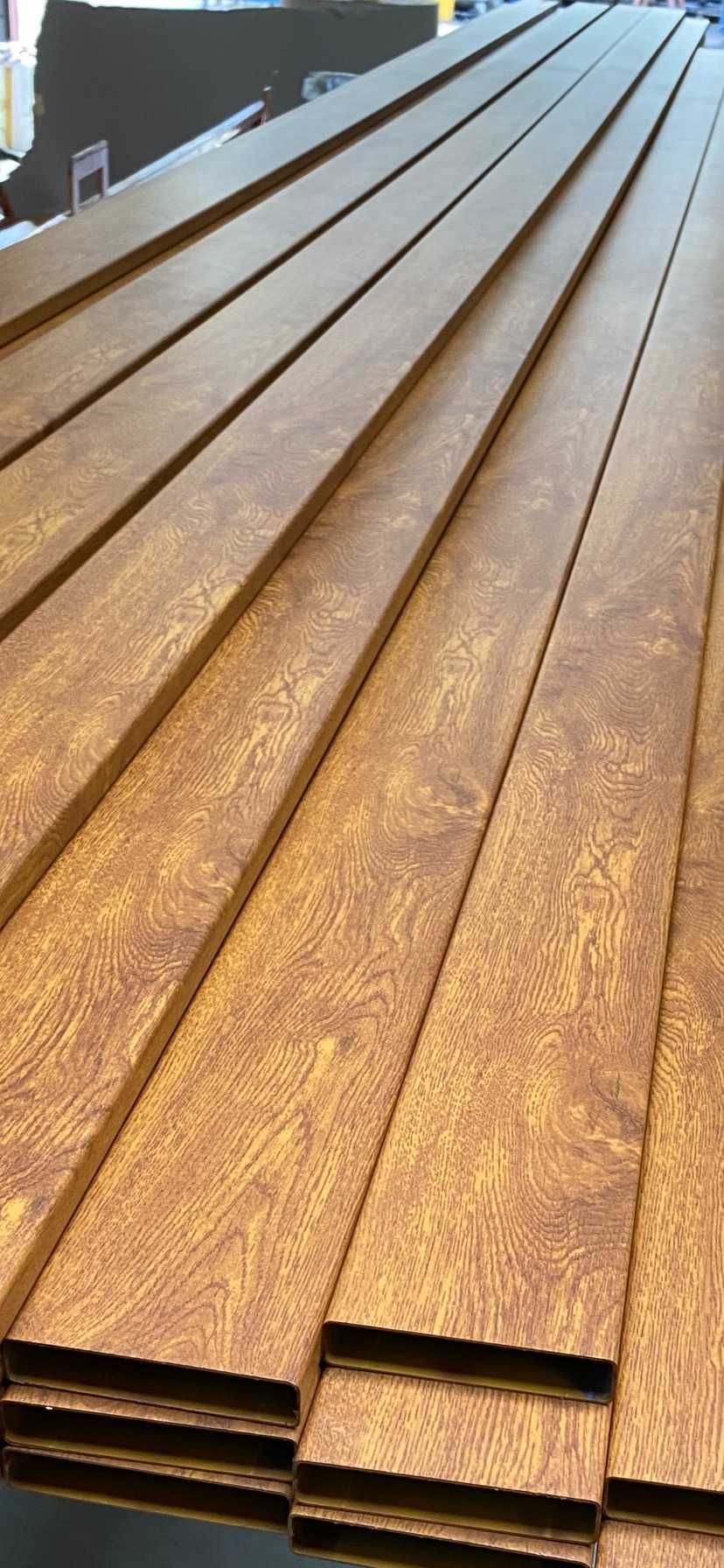 Profil aluminiowy drewnopodobny romb 140x20 imitacja drewna ogrodzenie