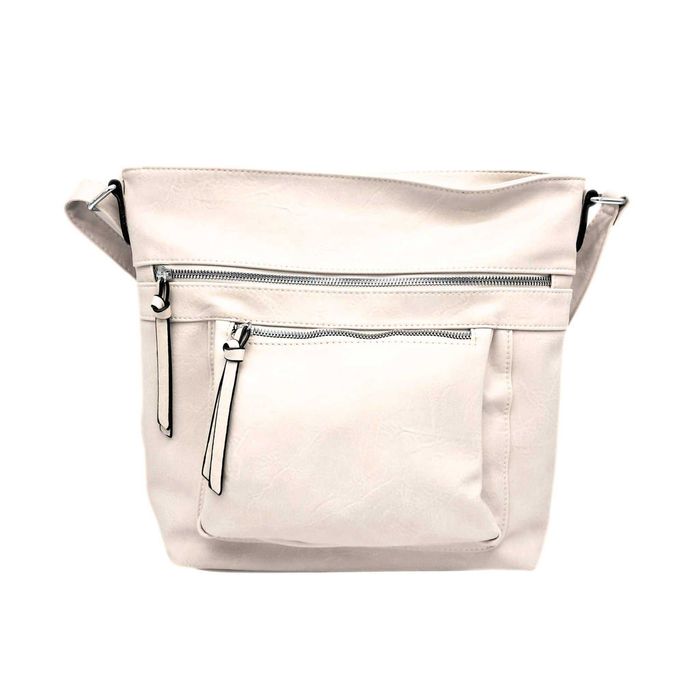 Beżowa torebka Amalia przez ramię