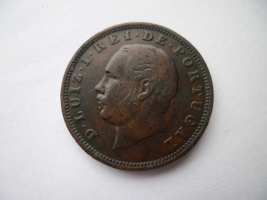 Moeda da Monarquia:  XX Reis 1886 , D. Luis