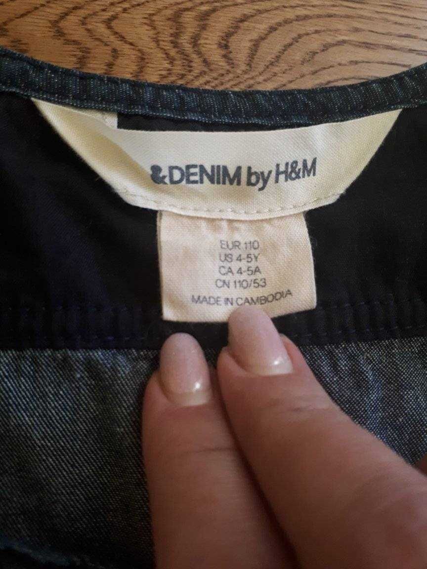 Jeansowa sukienka na 4-5 lat H&M
