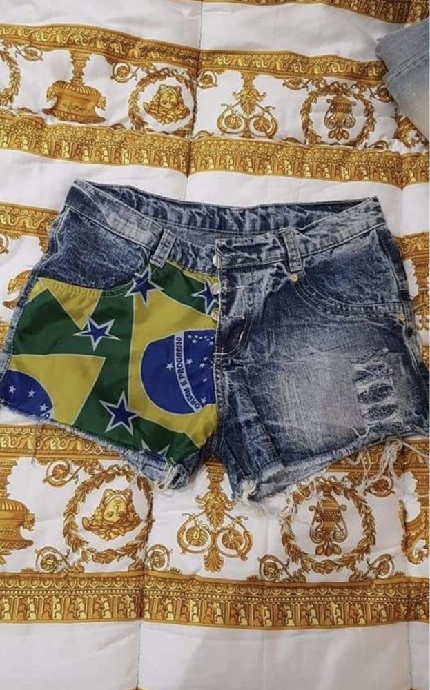 Calções/Shorts de Ganga - Brasil