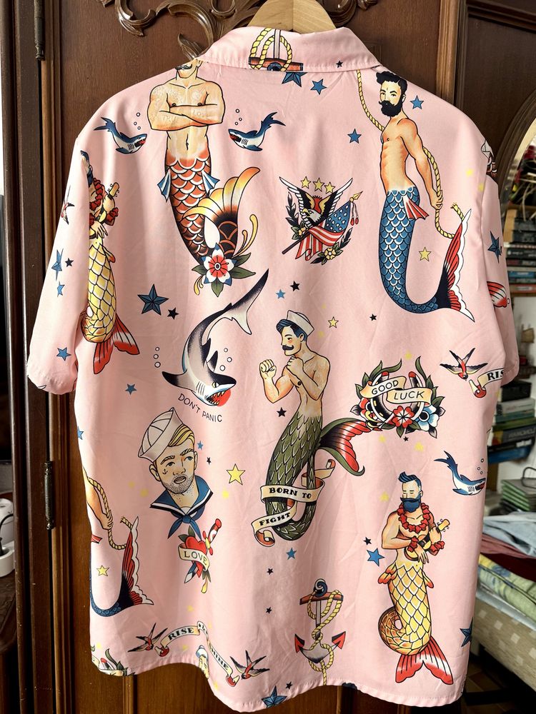 Camisa rosa marinheiro