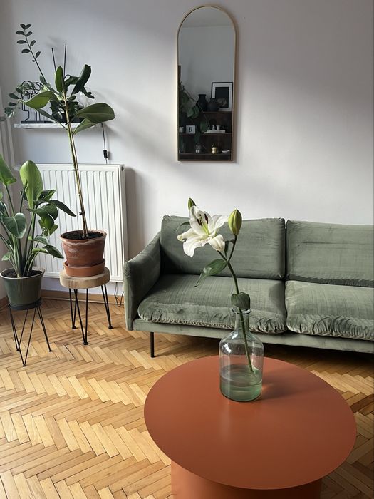 Sofa Company welurowa ciemnozielona sofa kanapa Copenhagen 2,5 osobowa