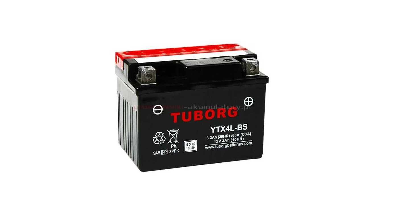 Akumulator Tuborg YTX4L-BS 3.2Ah 60A AGM W. Pstrowskiego 27