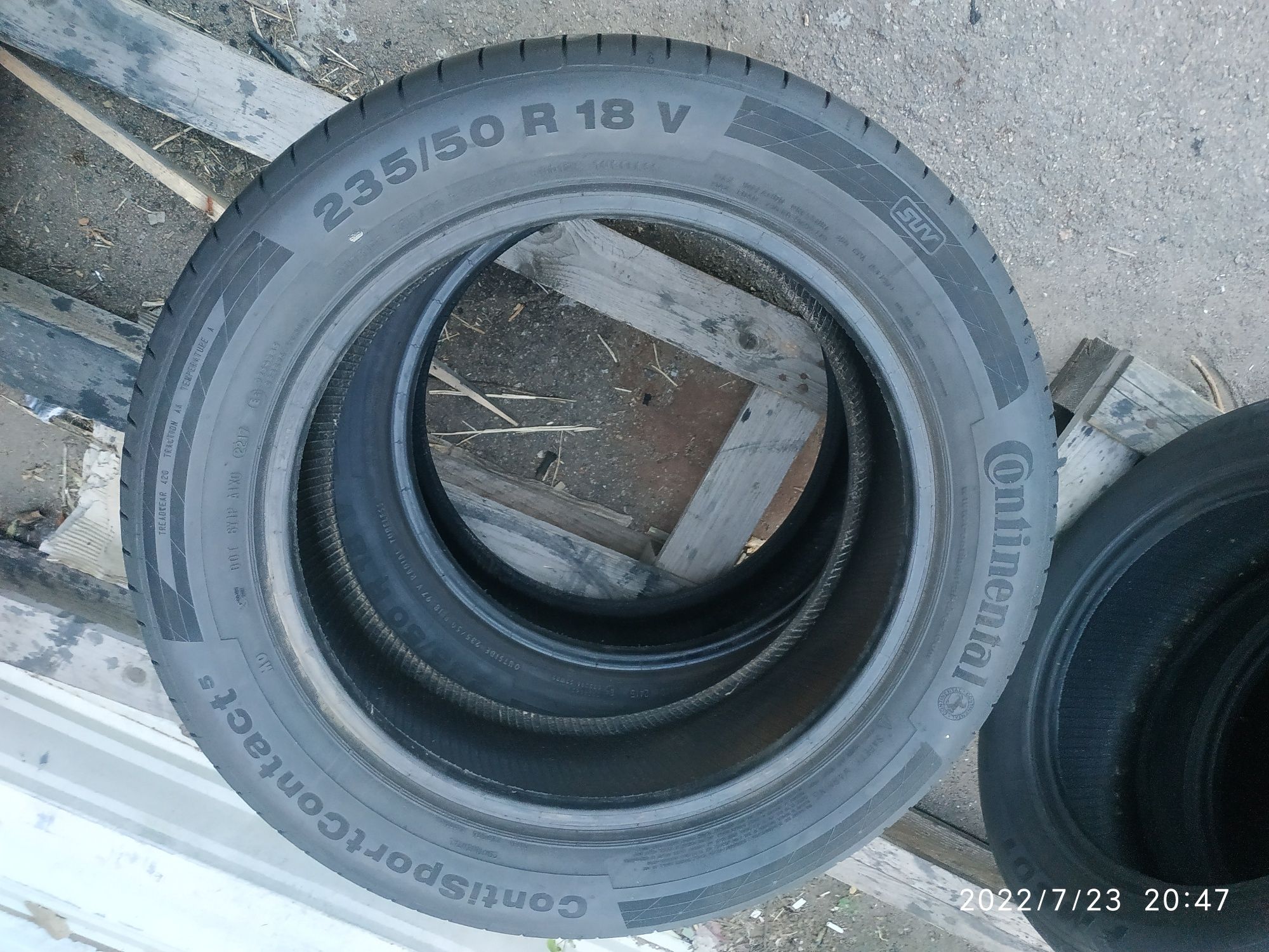 Шины резина лето 235/50R18 continental premium contact 6