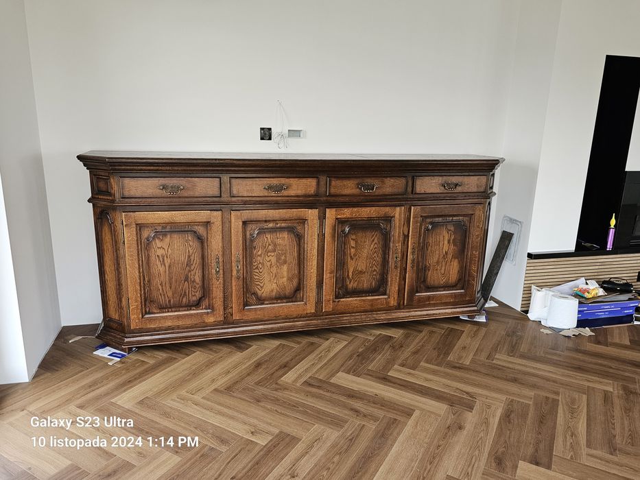 Duża dębowa komoda 280cm