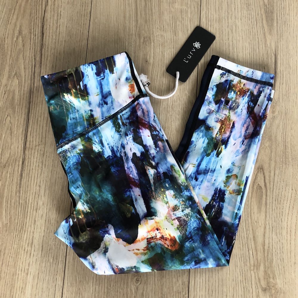 L’urv Aquarius Dream nowe legginsy 3/4 sportowe XS 34 fitness