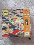 Puzzle Djeco duża  droga ulice w mieście ze znakami