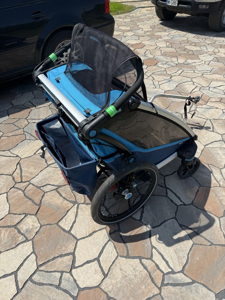 Przyczepka rowerowa Thule Cross 2 jogging dwuosobowa
