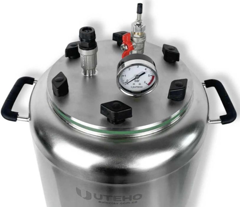 Автоклав з гарантією! ГАЗОВИЙ з НЕРЖАВІЙКИ на 16 півлвтрових баночок!