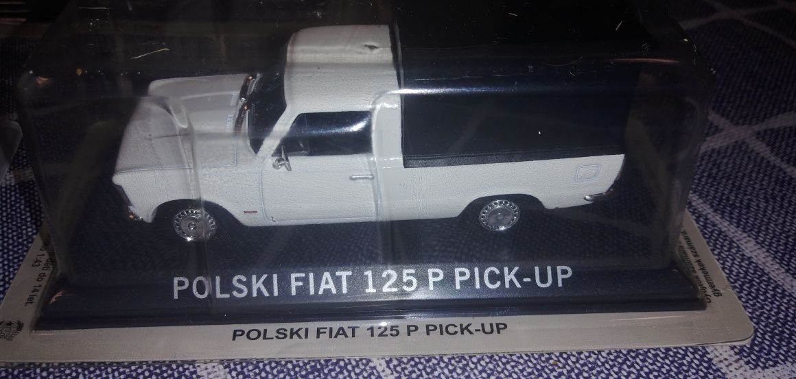 3 Modele Samochów 1:43 Fiat 125  Kultowe Auta PRL z kolekcji Deagostin