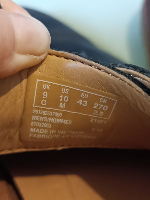 Чоловічі туфлі Clarks 43 розмір. Шкіра