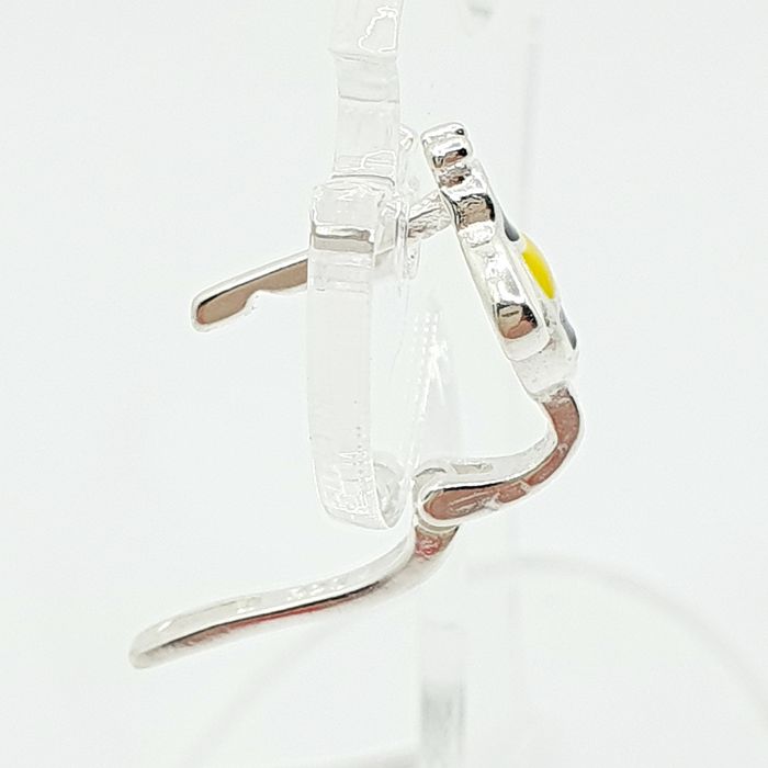 Kolczyki srebrne pr.925 dziecięce pszczółki emaliowane