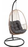 Fotel Jug. Wiszący. Techno rattan naturalny.