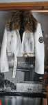 Kurtka, Pilotka, Balmain z futrem  XXL
