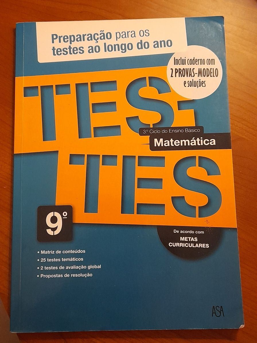 Livro de preparação para os testes 9°ano de matemática