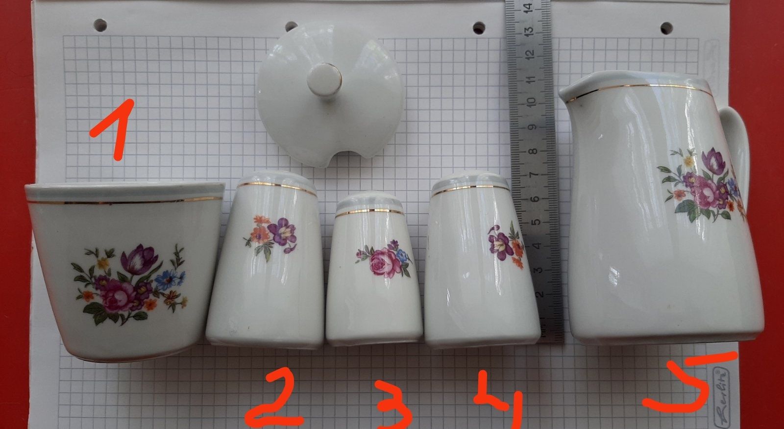 Набор для специй, фарфор Kahla Германия.