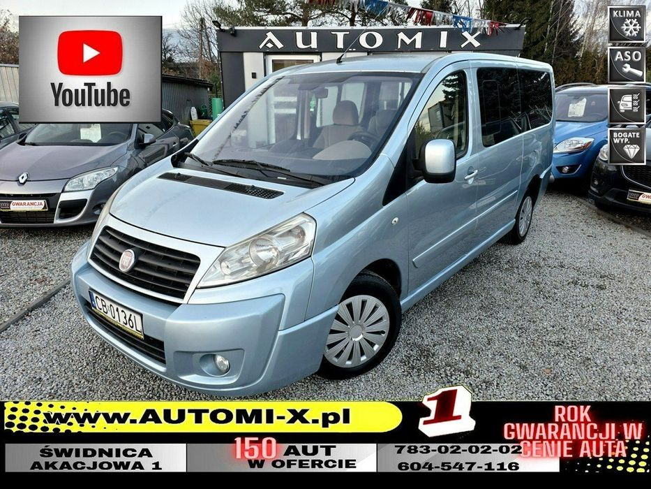 Fiat Scudo LONG!2,0HDI 120KM,Panorama,!Welur, GWARANCJA/ZAMIANA Automi-x.pl