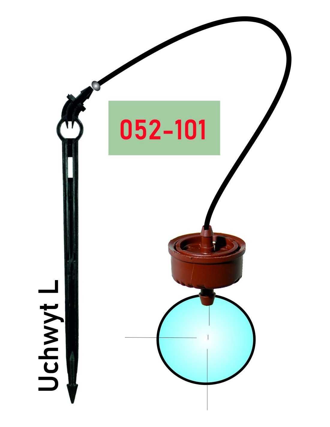 Kroplownik 2,2 l/h z komp.ciś. z wężykiem 0,7m pojedyńczy z uchwytem L