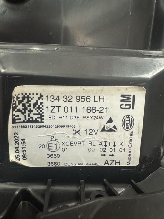 Lewa Lampa OPEL INSIGNIA A LIFT BI XENON Skrętny Led Reflektor lewy EU