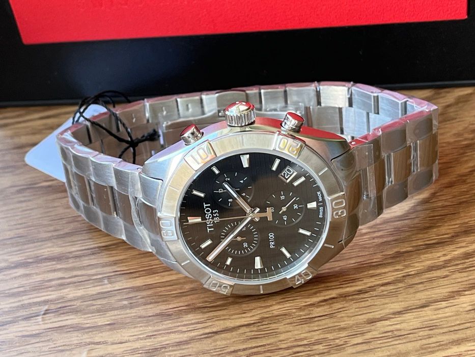 НОВИЙ годинник Tissot PR100 Sport Gent Chronograph (ремінець, браслет)