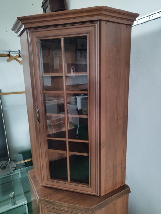 witryna narożna wysoka Antyk Vintage
