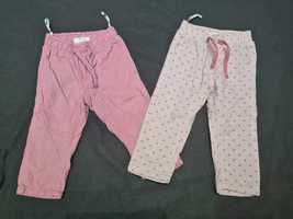 Spodnie sztruksowe dla dziewczynki w roz 68