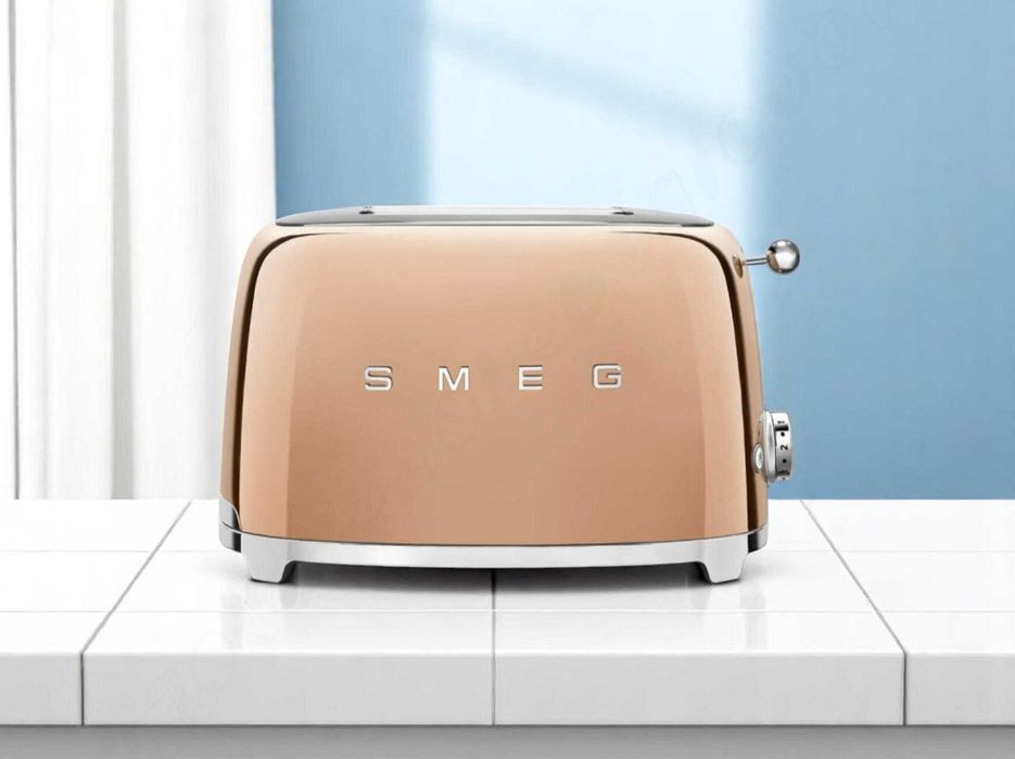 Тостер SMEG TSF01RGEU рожеве золото | Гарантія, доставка