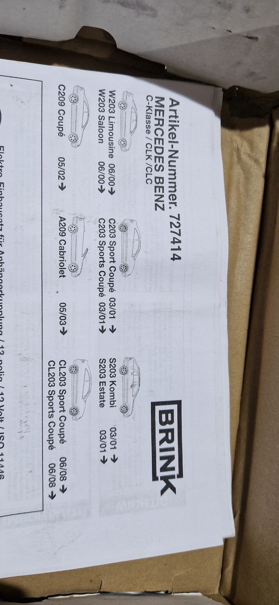 THULE. Hak Mercedes C klasa. Kula. Nowe