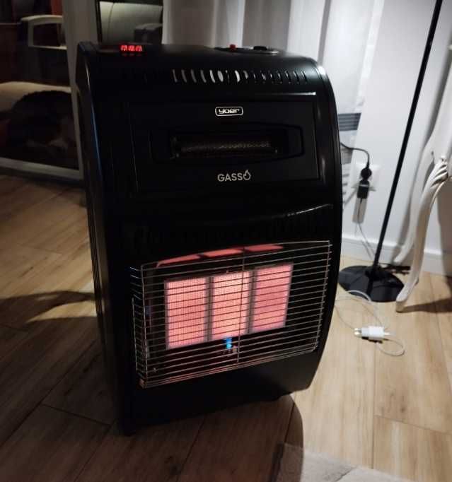 NOWY PIECYK GAZOWY Butla 2w1 Grzejnik Gaz LPG 5,7kW +Reduktor +FARELKA