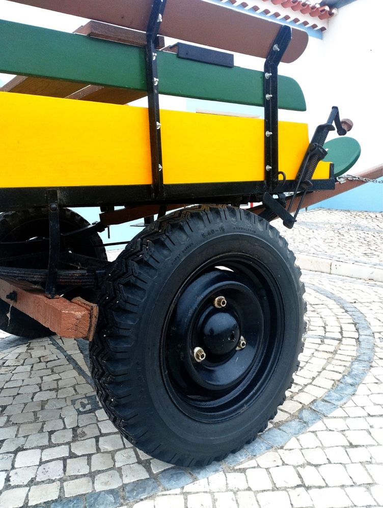 Carroça espetacular, restaurada com Arreios