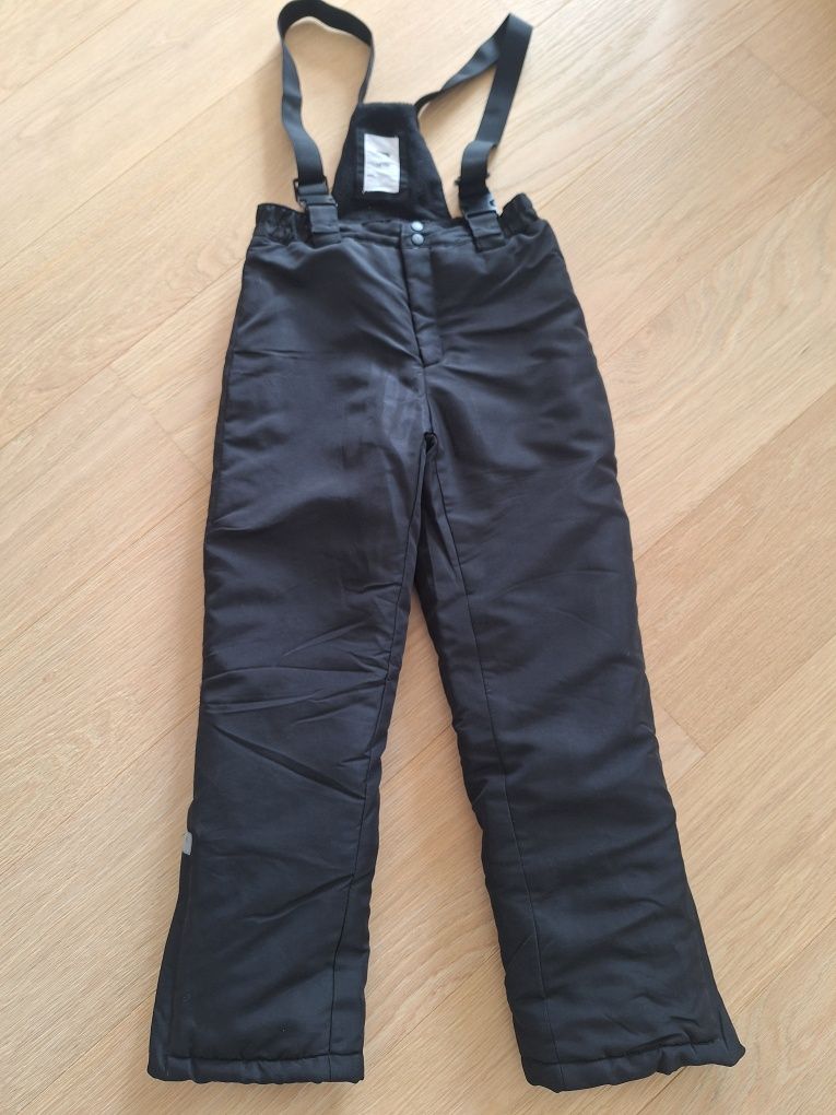 Spodnie ocieplane narciarskie Sinsay czarne 140