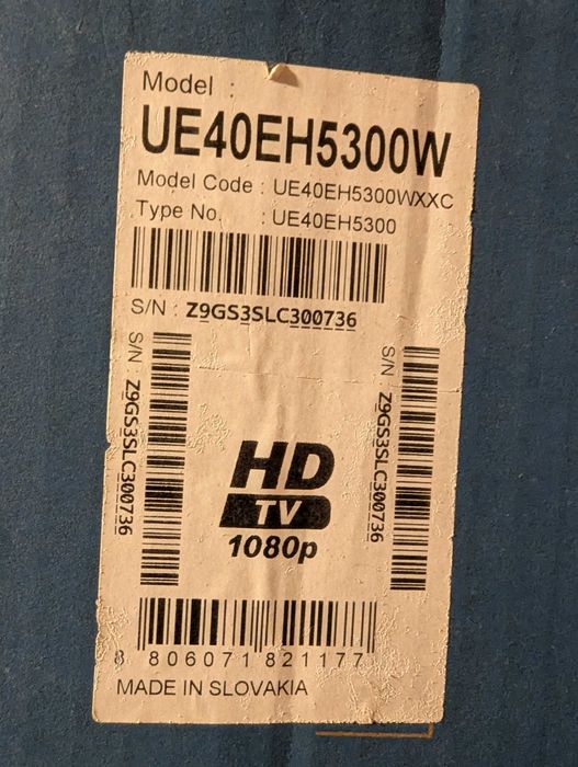 TV 40" Samsung UE40EH5300W