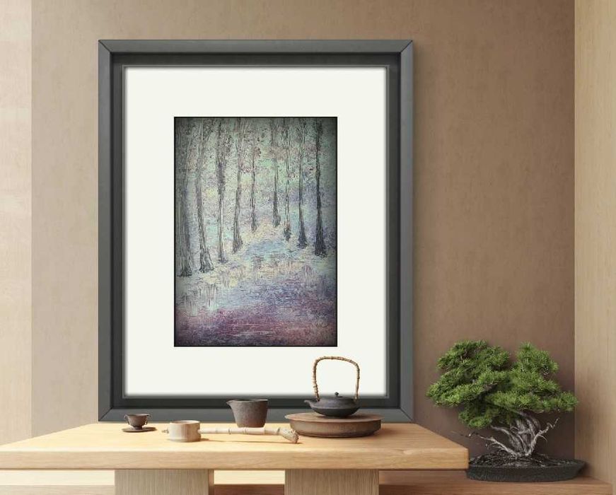 "Rainstorm in the wood"